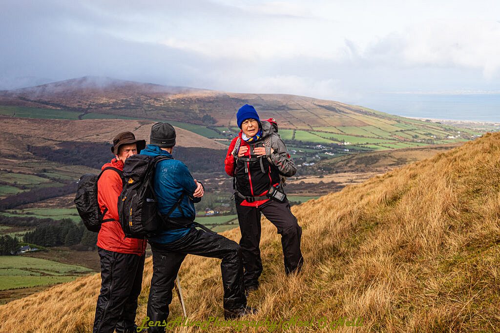 Beautiful landscape view on hillwalking route Dún Cathair Conraoi (Caherconree Fort) - Cathair Conraoi - Ballyarkane Oughter (Caherbla)