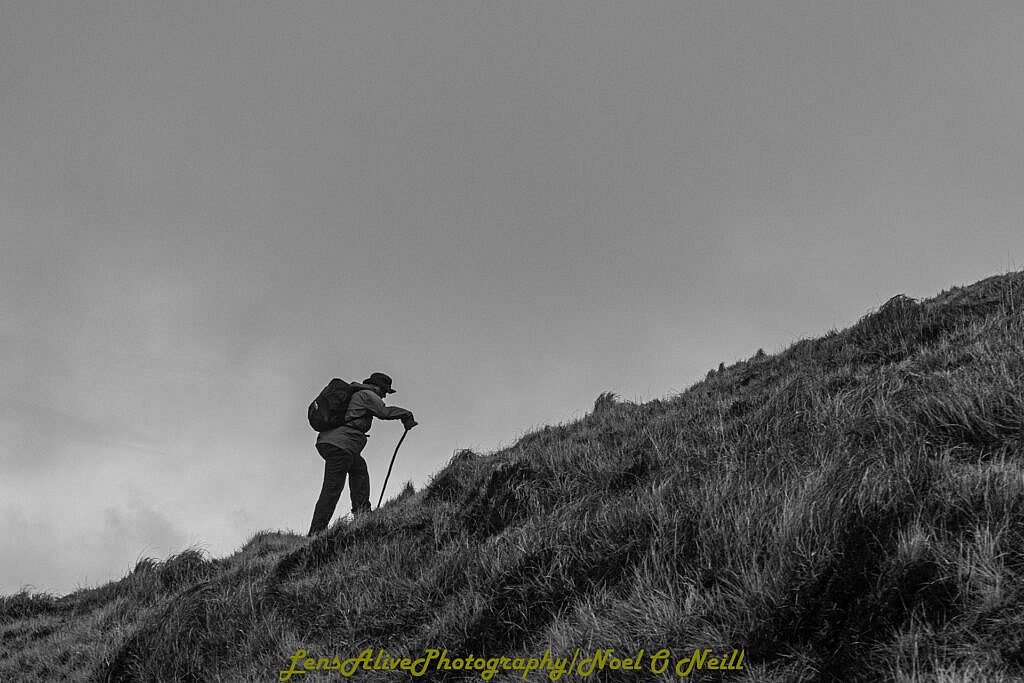 Beautiful landscape view on hillwalking route Dún Cathair Conraoi (Caherconree Fort) - Cathair Conraoi - Ballyarkane Oughter (Caherbla)