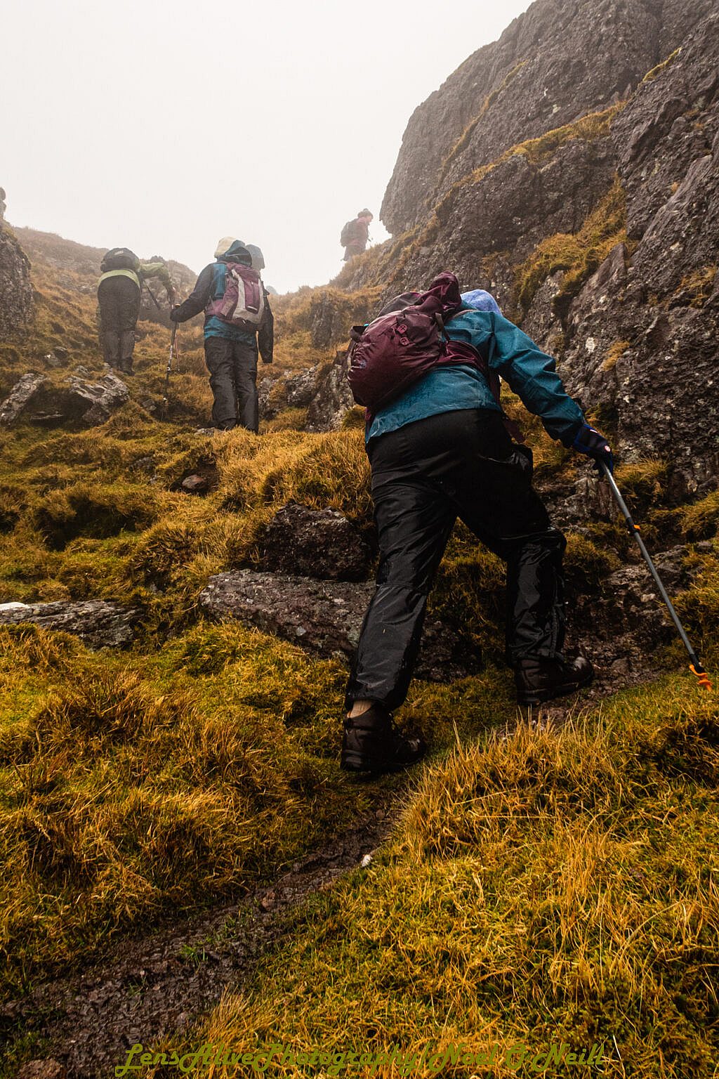 Beautiful landscape view on hillwalking route Dún Cathair Conraoi (Caherconree Fort) - Cathair Conraoi - Ballyarkane Oughter (Caherbla)