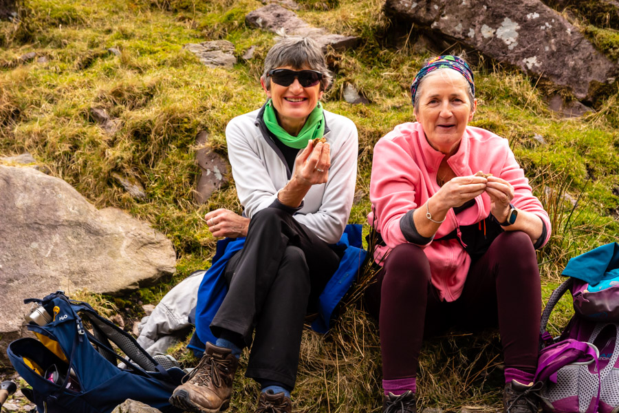 Beautiful landscape view on hillwalking route Carrauntoohil
