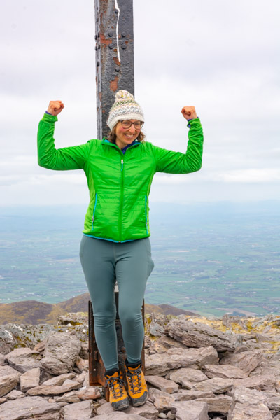 Beautiful landscape view on hillwalking route Carrauntoohil