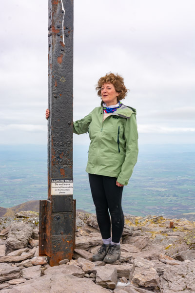 Beautiful landscape view on hillwalking route Carrauntoohil