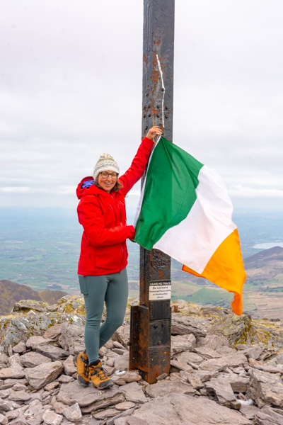 Beautiful landscape view on hillwalking route Carrauntoohil