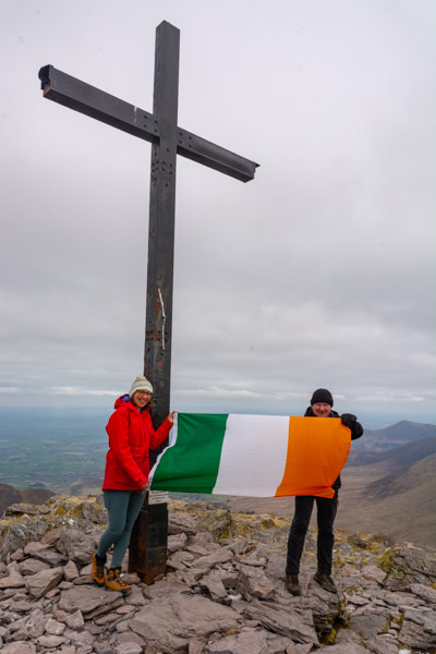 Beautiful landscape view on hillwalking route Carrauntoohil