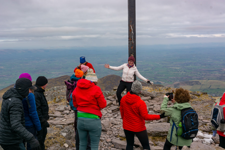 Beautiful landscape view on hillwalking route Carrauntoohil