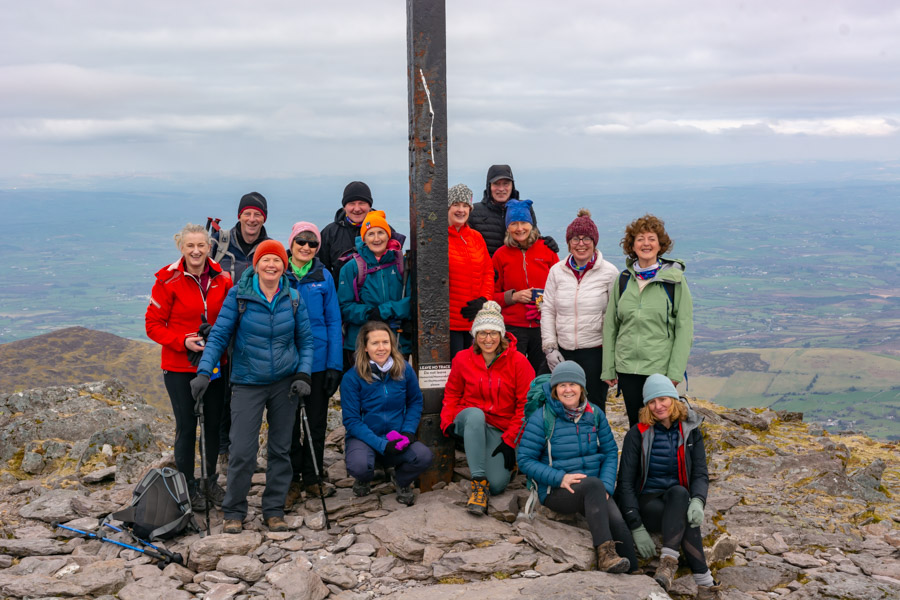Beautiful landscape view on hillwalking route Carrauntoohil