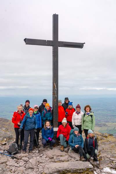 Beautiful landscape view on hillwalking route Carrauntoohil