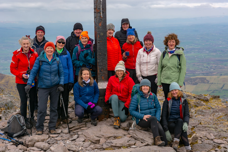 Beautiful landscape view on hillwalking route Carrauntoohil