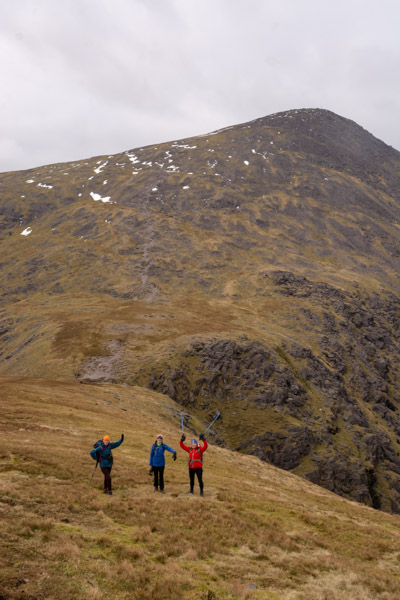 Beautiful landscape view on hillwalking route Carrauntoohil