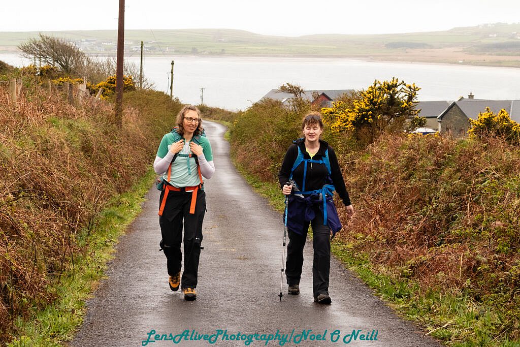 Beautiful landscape view on hillwalking route Cosán na Naomh