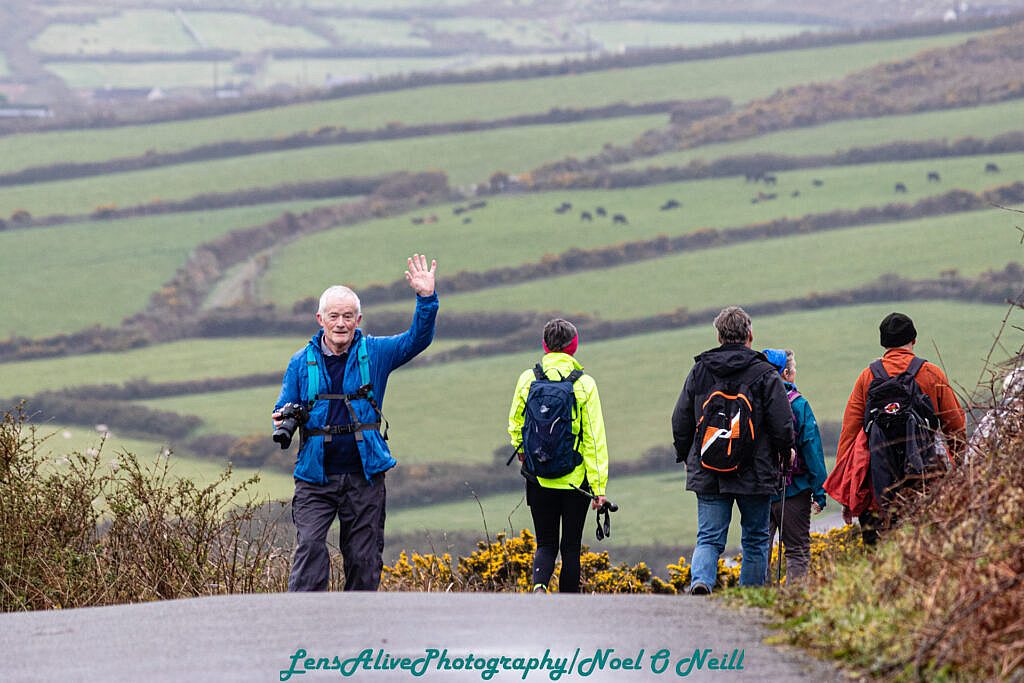 Beautiful landscape view on hillwalking route Cosán na Naomh