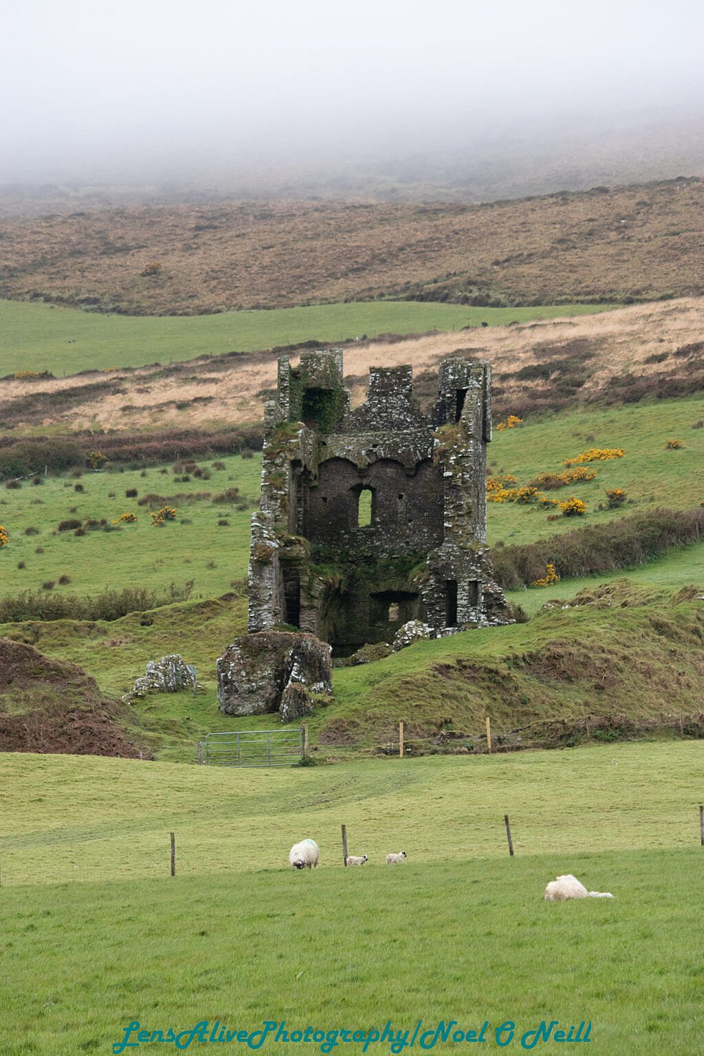 Beautiful landscape view on hillwalking route Cosán na Naomh