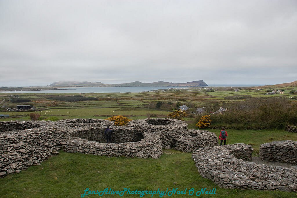 Beautiful landscape view on hillwalking route Cosán na Naomh
