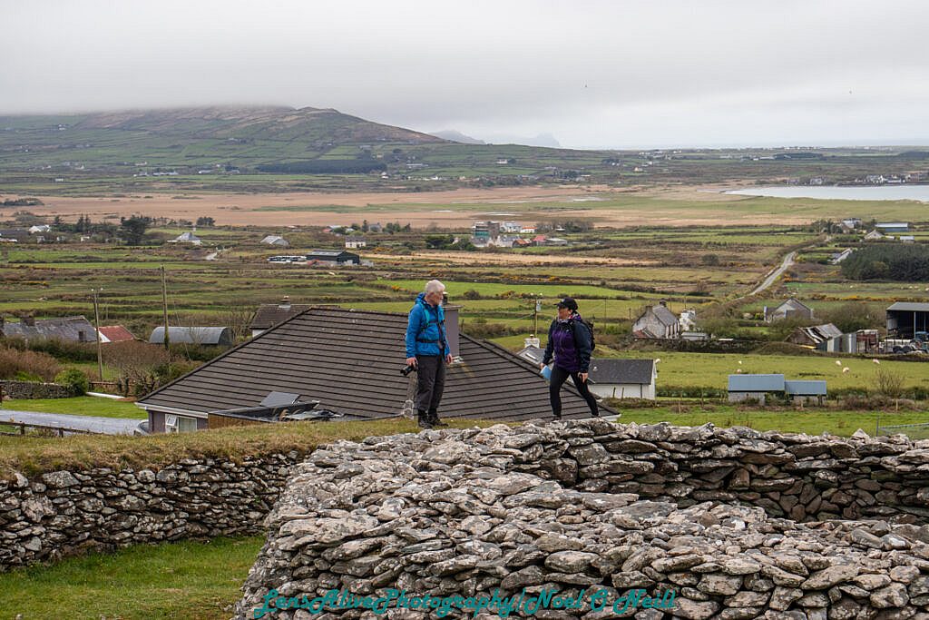 Beautiful landscape view on hillwalking route Cosán na Naomh