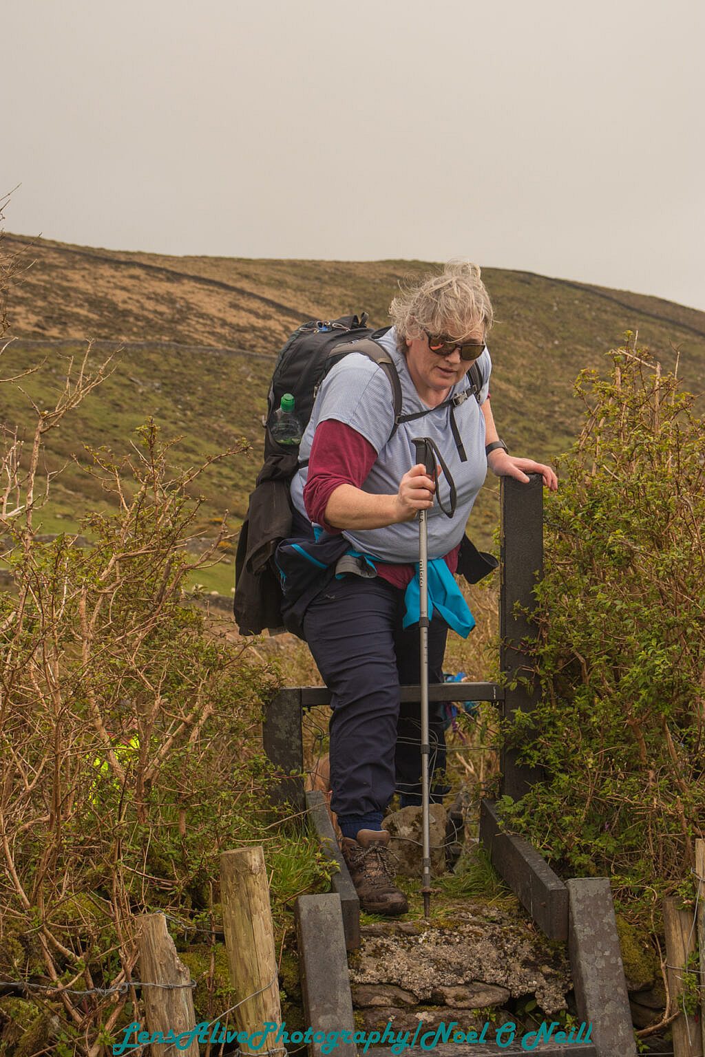 Beautiful landscape view on hillwalking route Cosán na Naomh