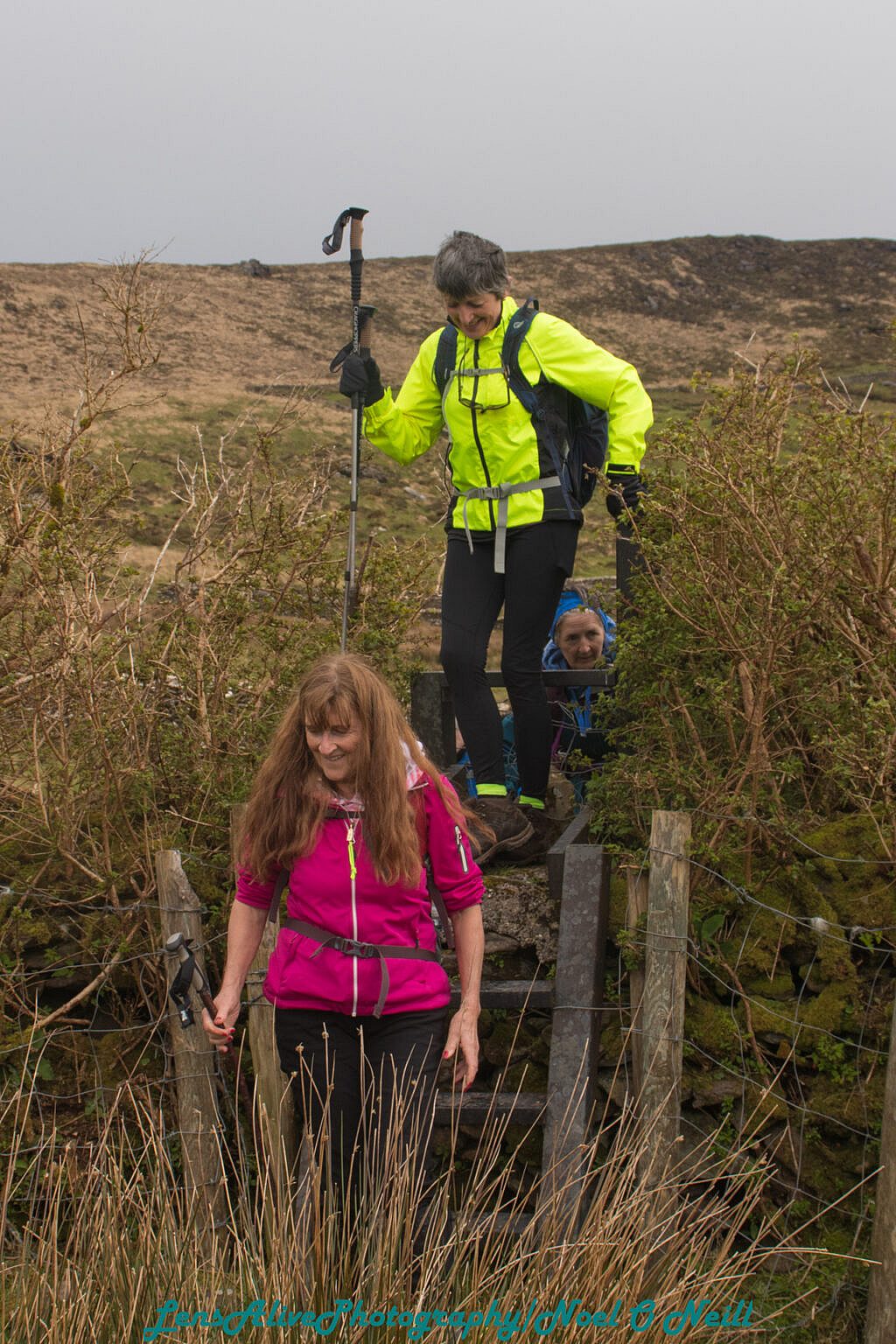Beautiful landscape view on hillwalking route Cosán na Naomh