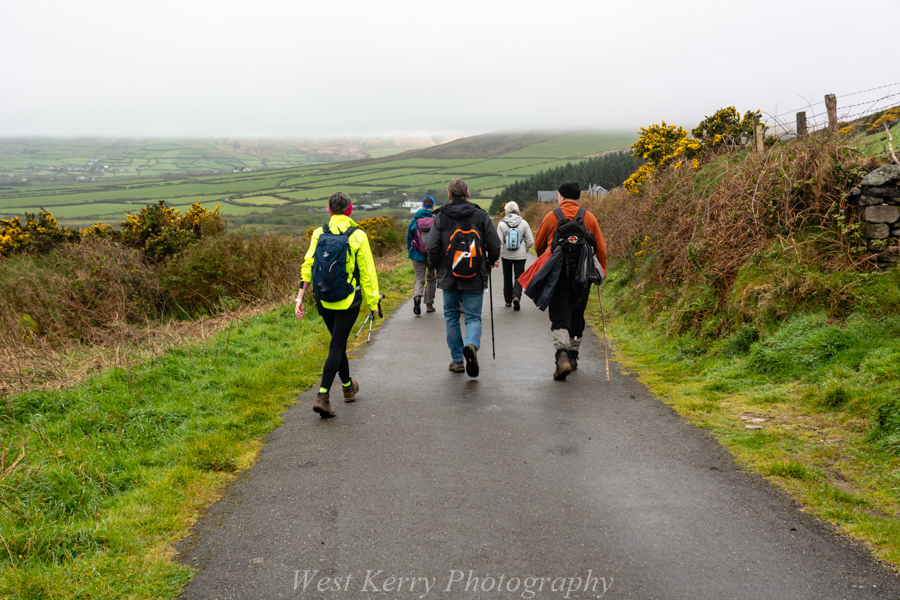Beautiful landscape view on hillwalking route Cosán na Naomh