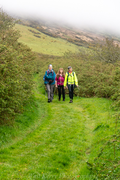 Beautiful landscape view on hillwalking route Cosán na Naomh