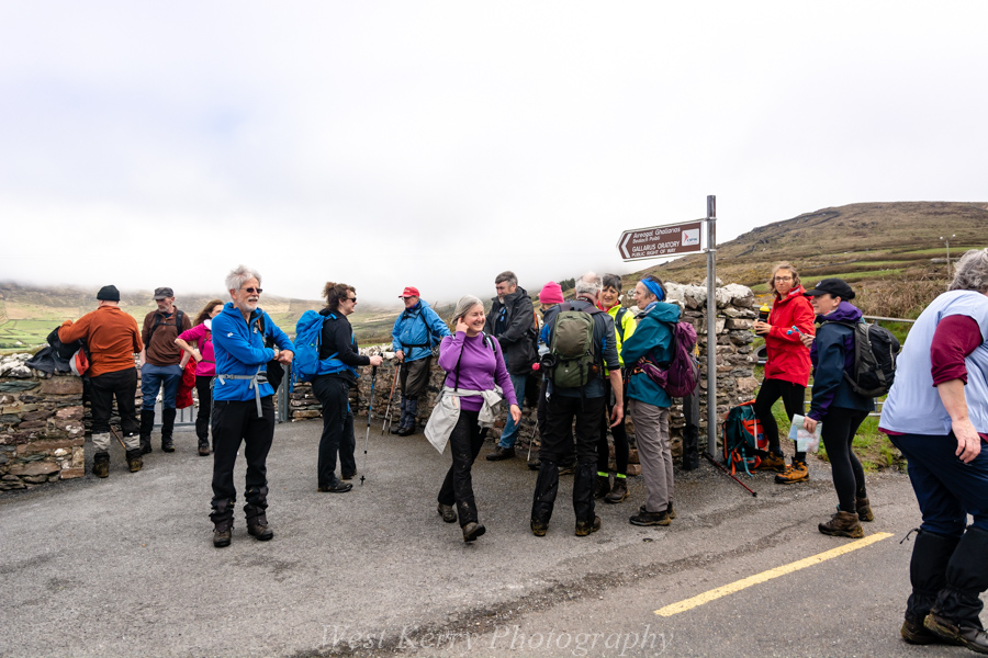 Beautiful landscape view on hillwalking route Cosán na Naomh