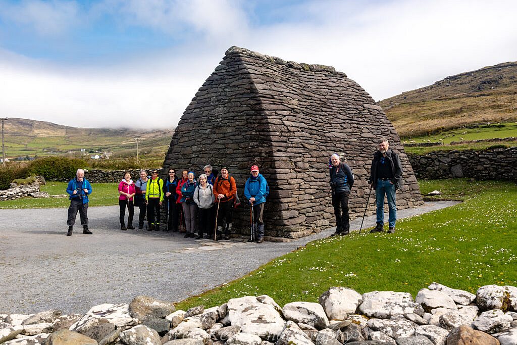 Beautiful landscape view on hillwalking route Cosán na Naomh