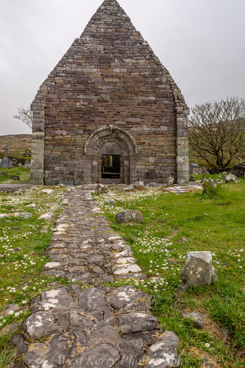 Beautiful landscape view on hillwalking route Cosán na Naomh