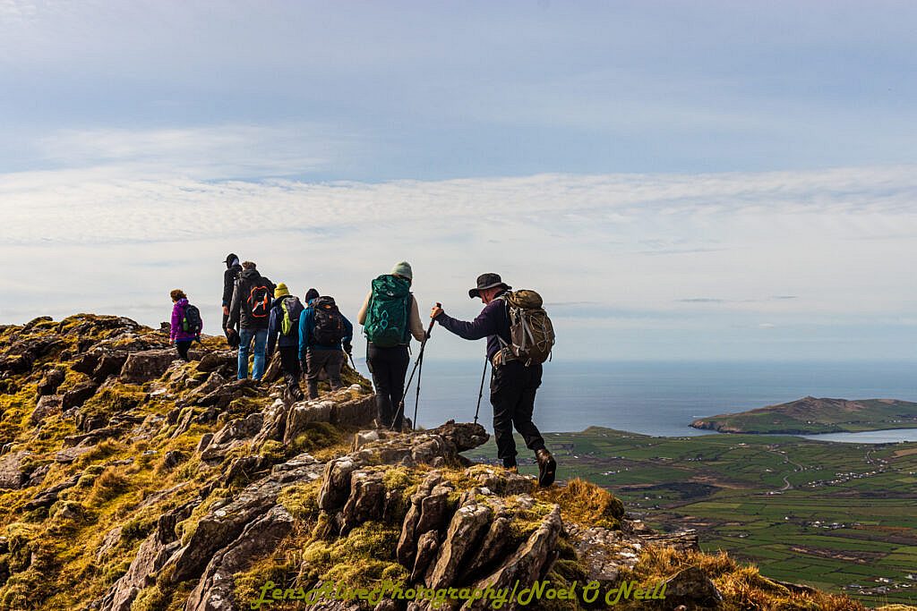 Beautiful landscape view on hillwalking route Barra na Conrach - Cruach Scéirde - An Cnapán Mór