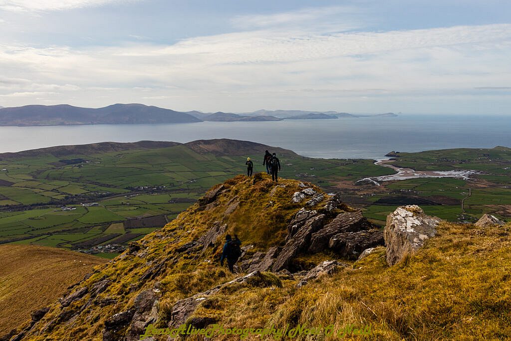 Beautiful landscape view on hillwalking route Barra na Conrach - Cruach Scéirde - An Cnapán Mór