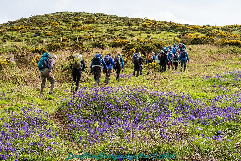 Beautiful landscape view on hillwalking route Curaduff - Gearhane Loop
