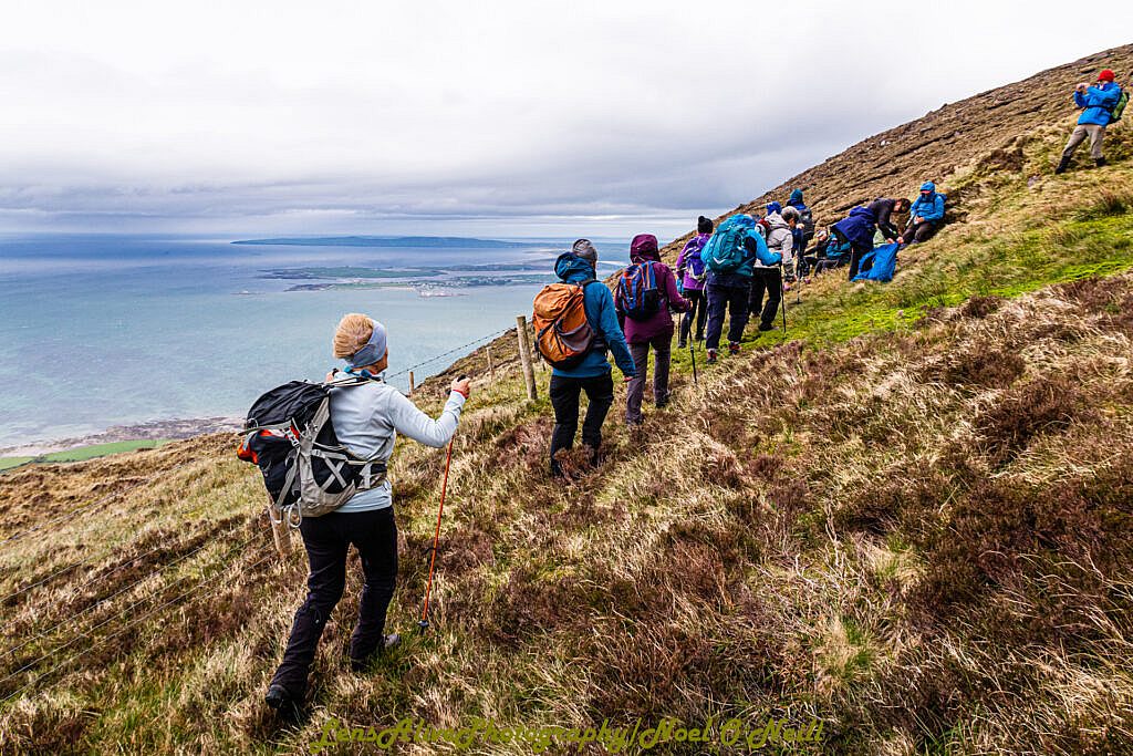 Beautiful landscape view on hillwalking route Curaduff - Gearhane Loop