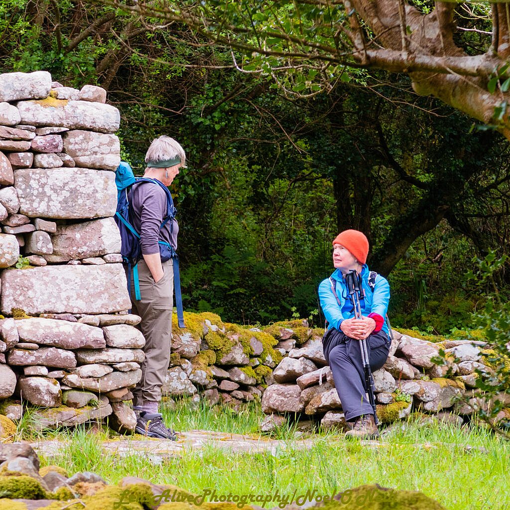 Beautiful landscape view on hillwalking route Curaduff - Gearhane Loop