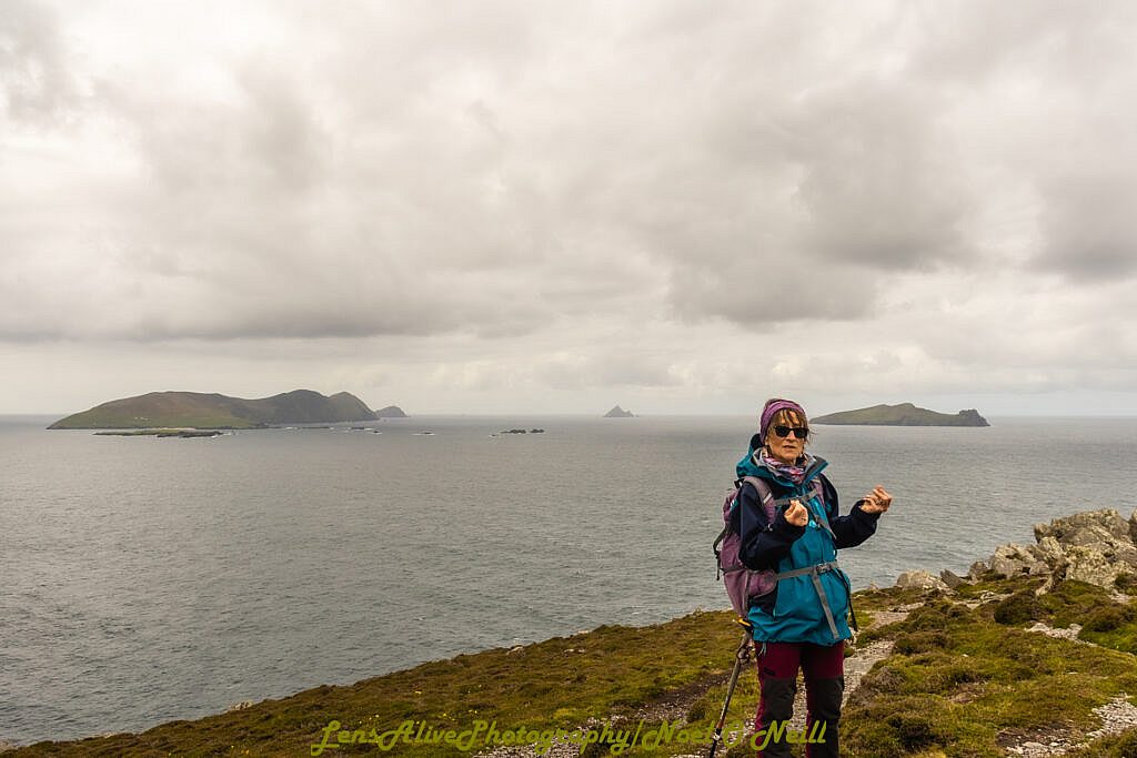 Beautiful landscape view on hillwalking route Hush Hike from Ionad an Bhlascaoid