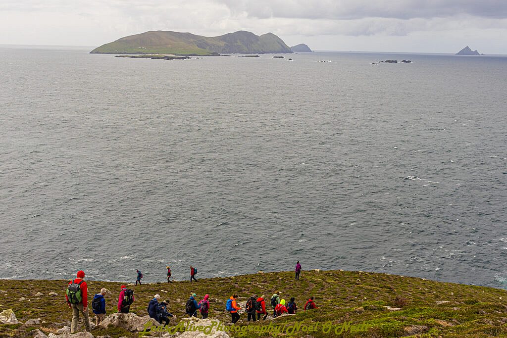 Beautiful landscape view on hillwalking route Hush Hike from Ionad an Bhlascaoid