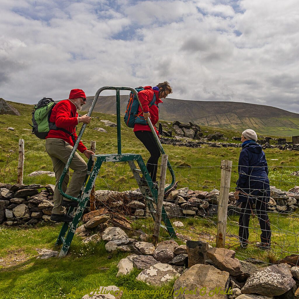 Beautiful landscape view on hillwalking route Hush Hike from Ionad an Bhlascaoid