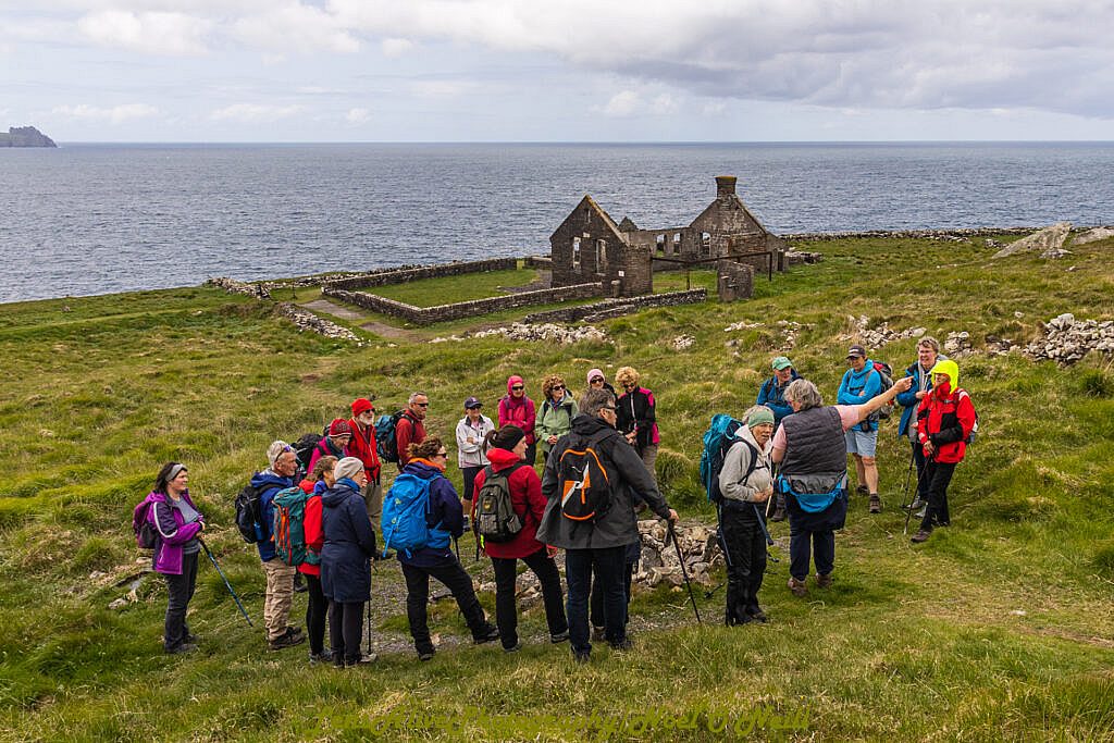 Beautiful landscape view on hillwalking route Hush Hike from Ionad an Bhlascaoid