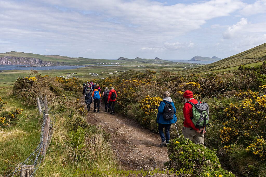Beautiful landscape view on hillwalking route Hush Hike from Ionad an Bhlascaoid