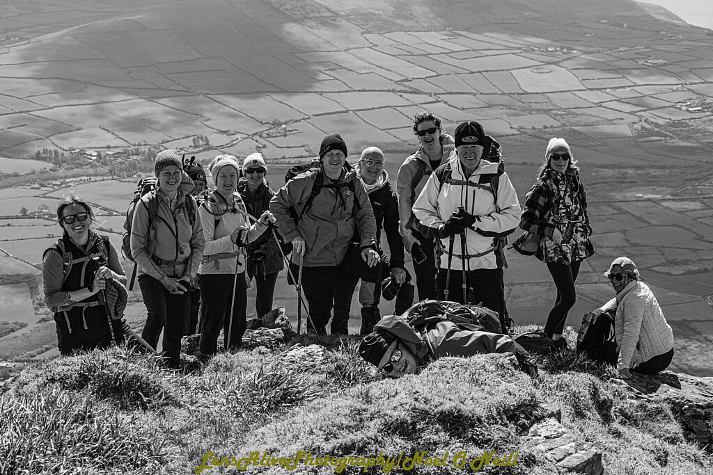Beautiful landscape view on hillwalking route Connor Pass – Pedlars Lake Ridge to Slievenea Loop