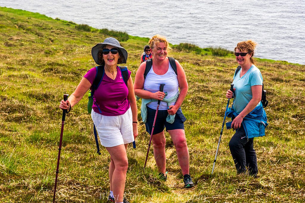 Beautiful landscape view on hillwalking route An Blascaod Mór, The Great Blasket Island (Nósfaidh an Aimsir - Weather Dependent)