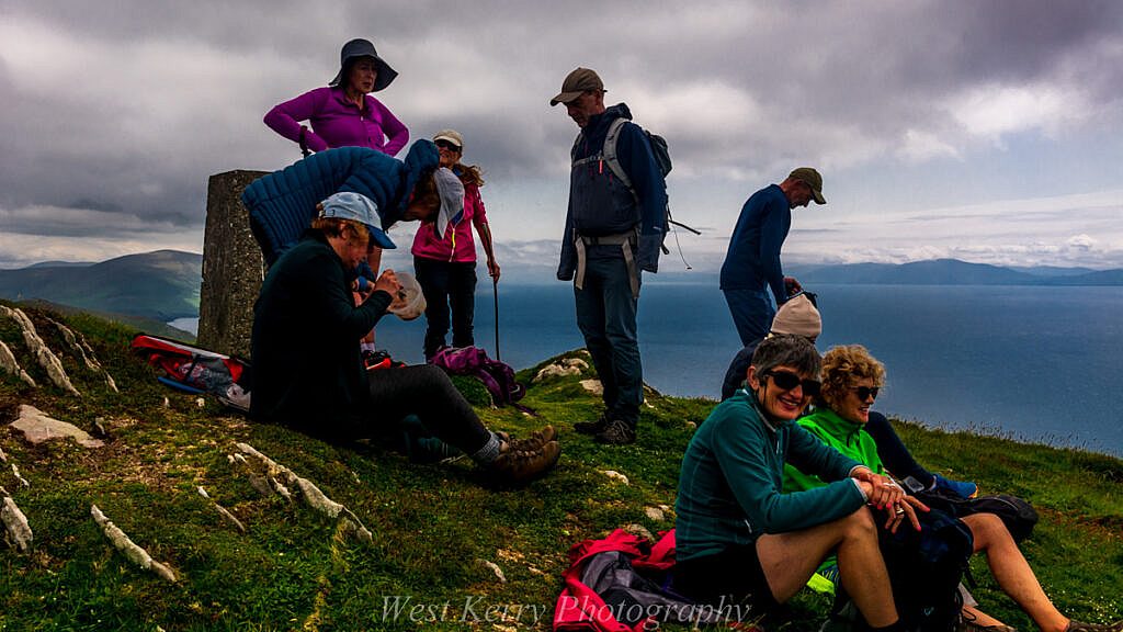 Beautiful landscape view on hillwalking route An Blascaod Mór, The Great Blasket Island (Nósfaidh an Aimsir - Weather Dependent)