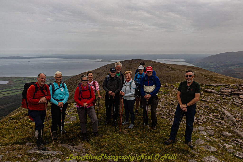 Beautiful landscape view on hillwalking route Glanteenassig - Stradbally Mountain - Beenoskee