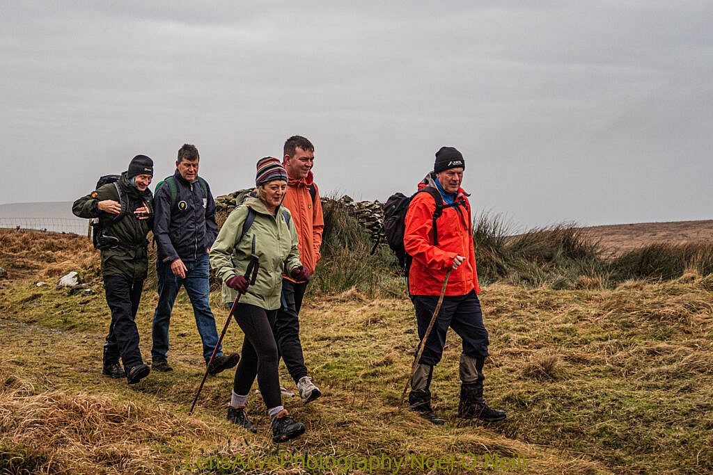 Beautiful landscape view on hillwalking route Coum an Lochaigh Loop