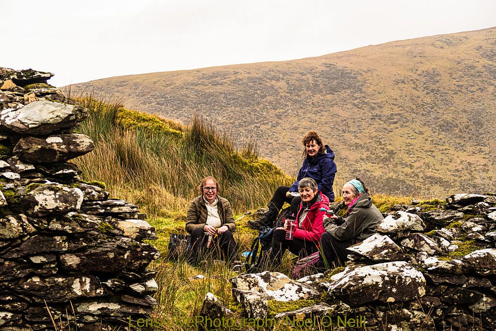 Beautiful landscape view on hillwalking route Coum an Lochaigh Loop