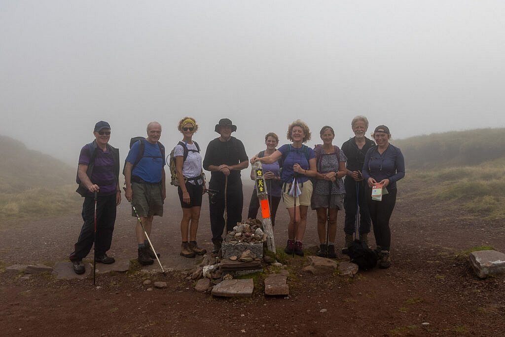 Beautiful landscape view on hillwalking route Baile na hAbha to Baile Breac via An Galán & Mount Brandon (Linear Walk)