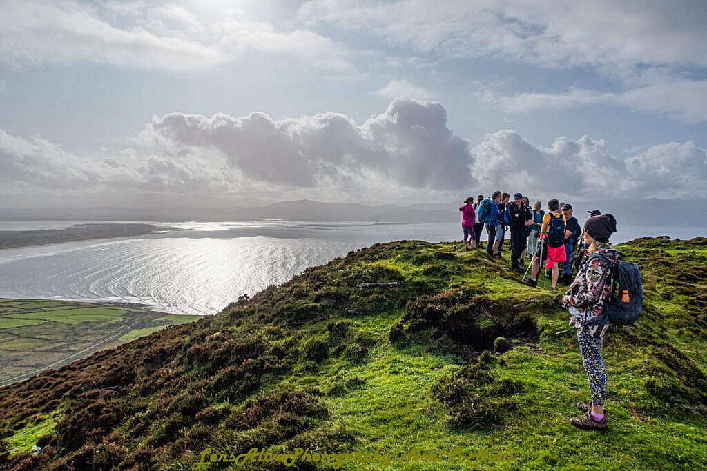 Beautiful landscape view on hillwalking route Meelin Hill - Maum Road - Annascaul Loop