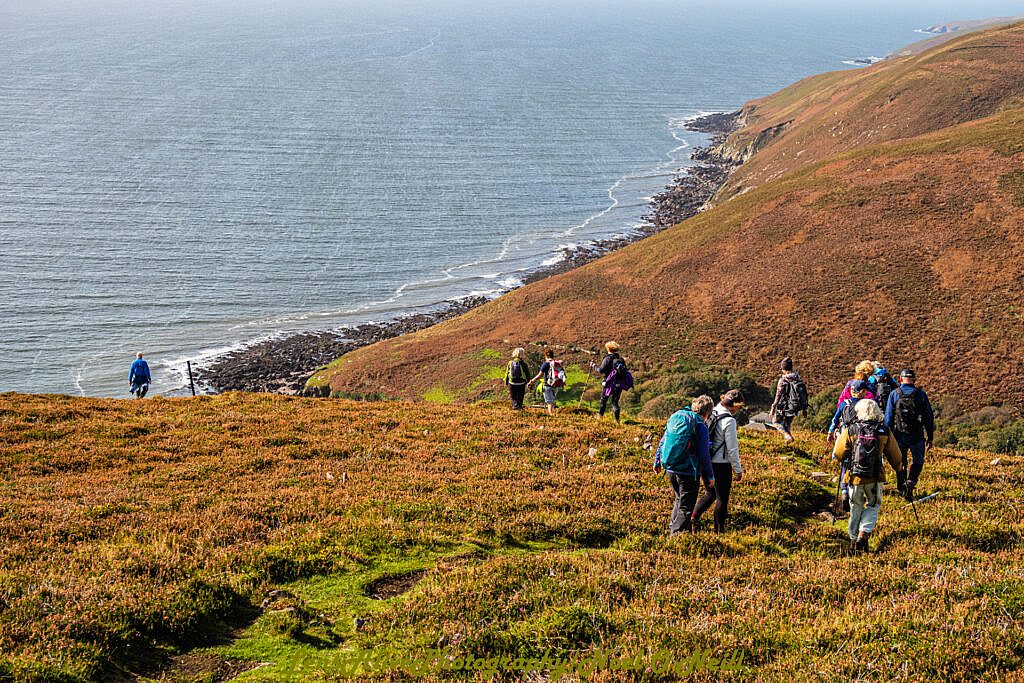 Beautiful landscape view on hillwalking route Meelin Hill - Maum Road - Annascaul Loop