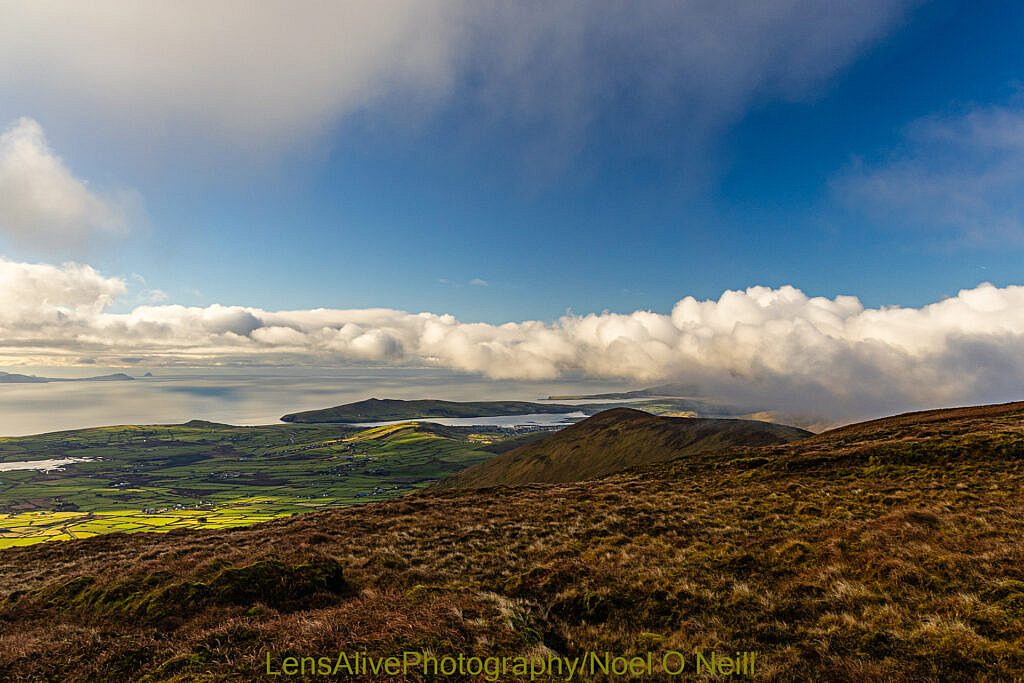 Beautiful landscape view on hillwalking route Barra na Conrach - Cruach Scéirde - An Cnapán Mór
