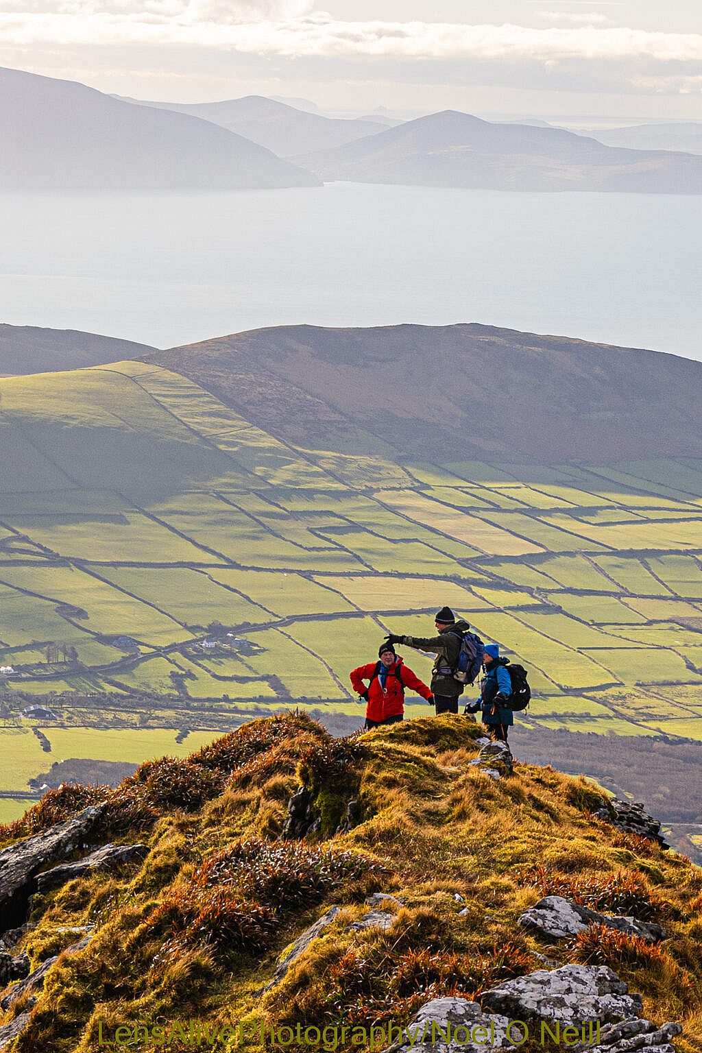 Beautiful landscape view on hillwalking route Barra na Conrach - Cruach Scéirde - An Cnapán Mór