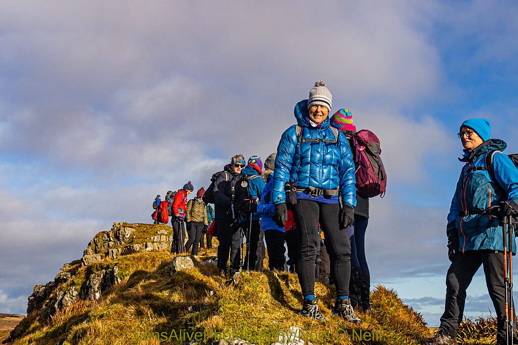 Beautiful landscape view on hillwalking route Barra na Conrach - Cruach Scéirde - An Cnapán Mór