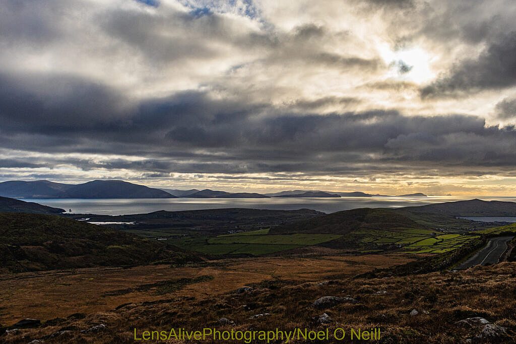 Beautiful landscape view on hillwalking route Barra na Conrach - Cruach Scéirde - An Cnapán Mór