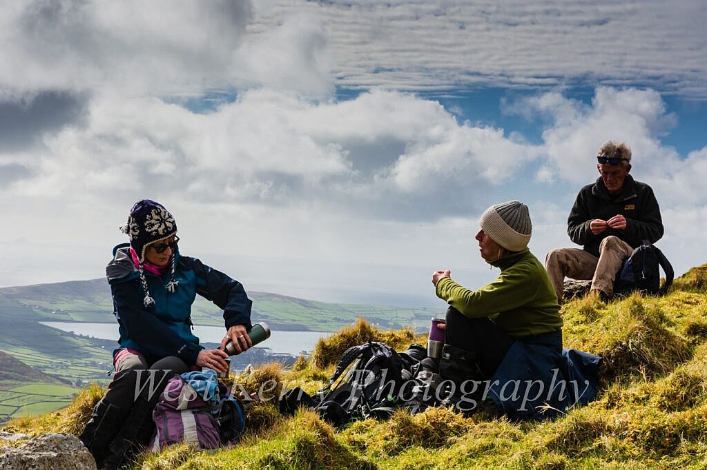 Beautiful landscape view on hillwalking route Cnoc an Cairn & Conor Pass Loop
