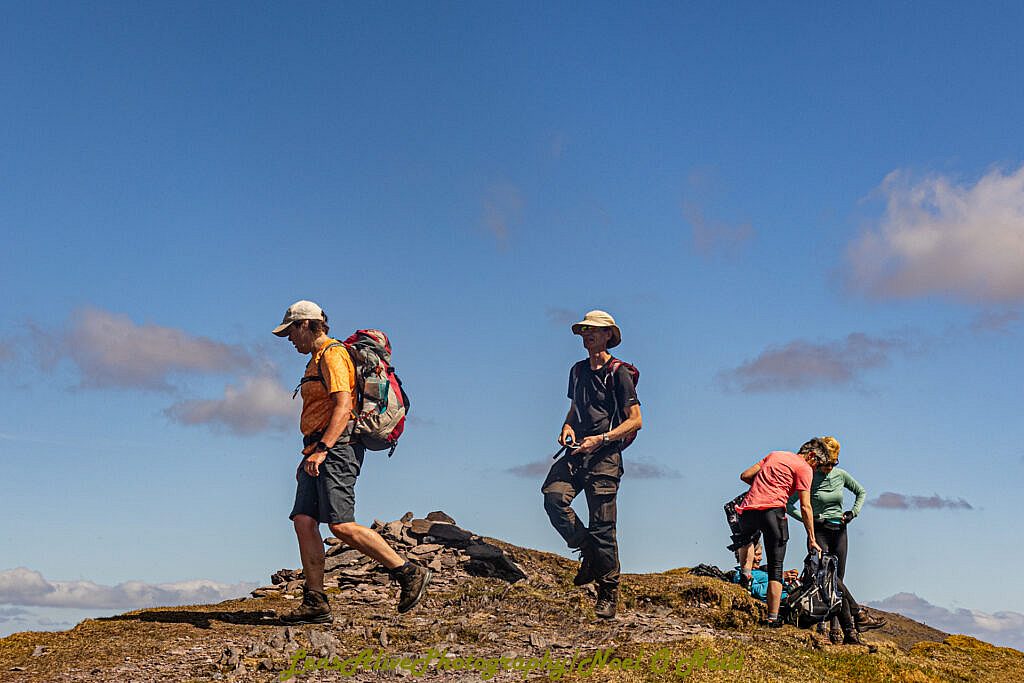 Beautiful landscape view on hillwalking route Loch Acoose-An Currach Mhór (Curraghmore)-Caher-Hydro Road